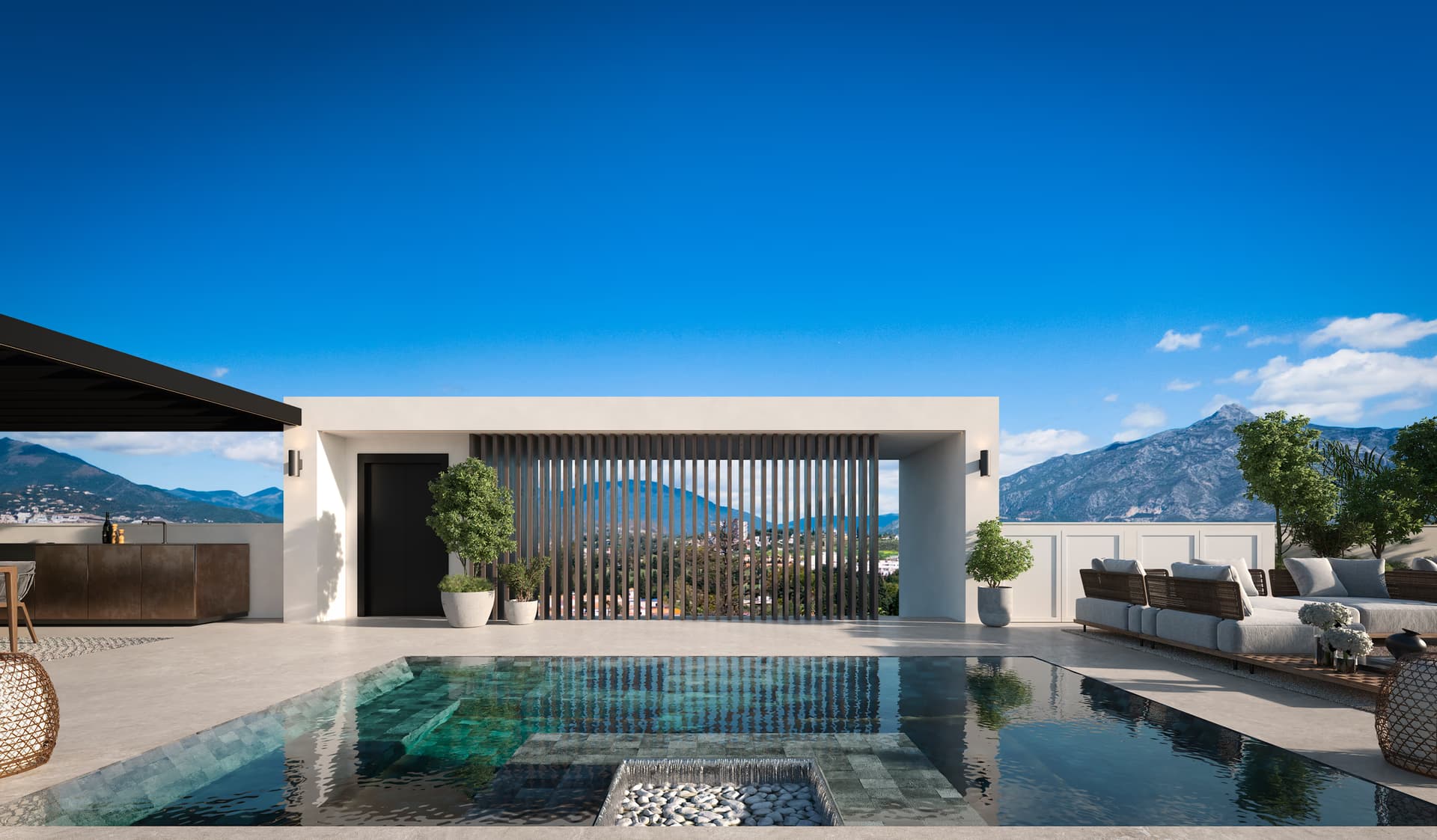 BLUME — Plunge-Pool mit Blick auf La Concha