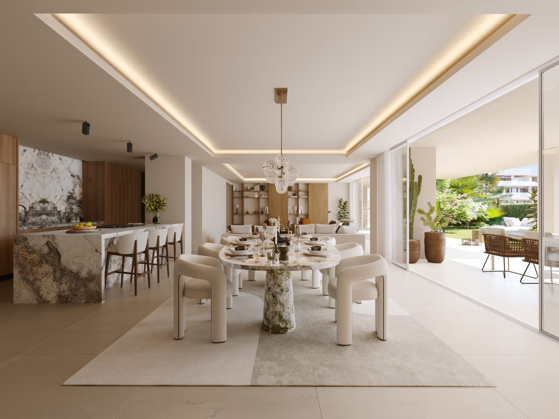 Earth — Terrasse Erdgeschoss