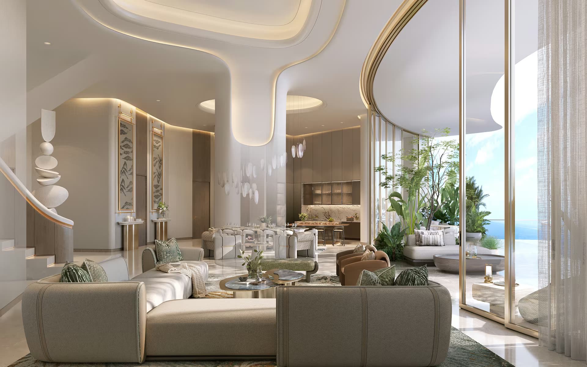 OYSTRA Penthouse Interior by HBA