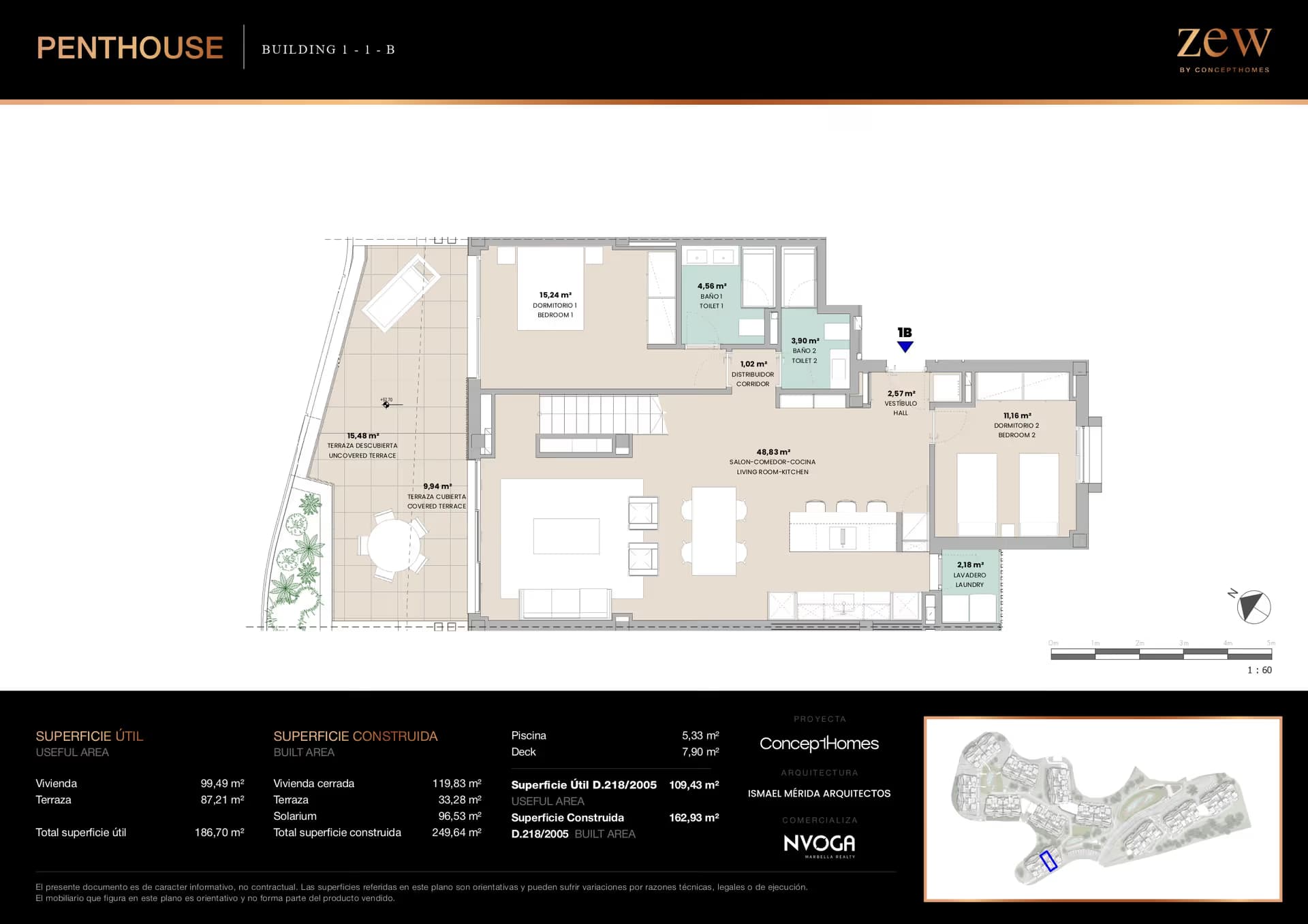 Penthouse PH1B — Hauptgeschoss