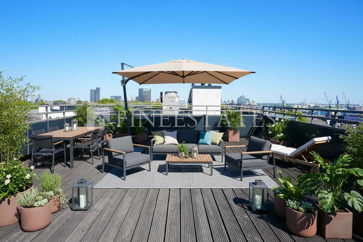 Neubau am Hamburger Hafen: Wohnen mit Aussicht auf die Wahrzeichen der Stadt