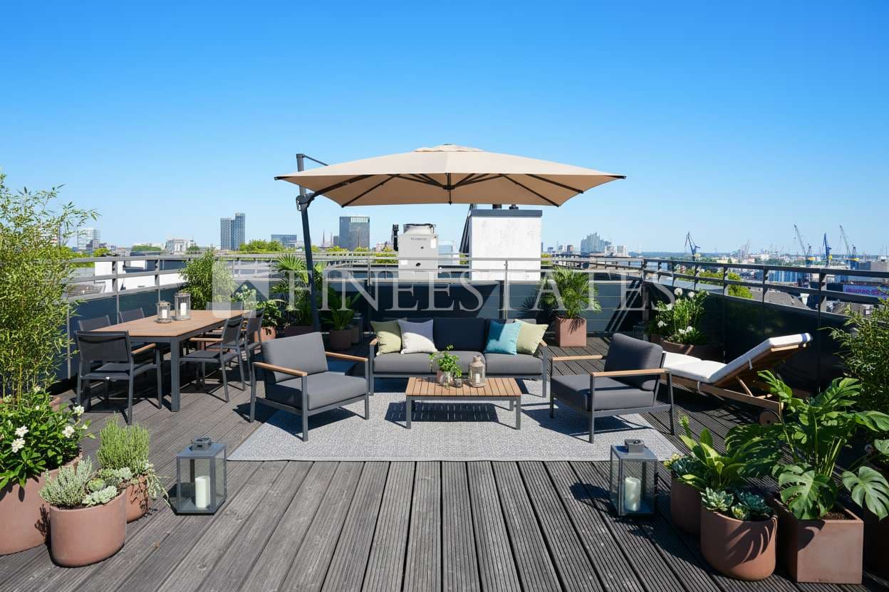 Neubau am Hamburger Hafen: Wohnen mit Aussicht auf die Wahrzeichen der Stadt