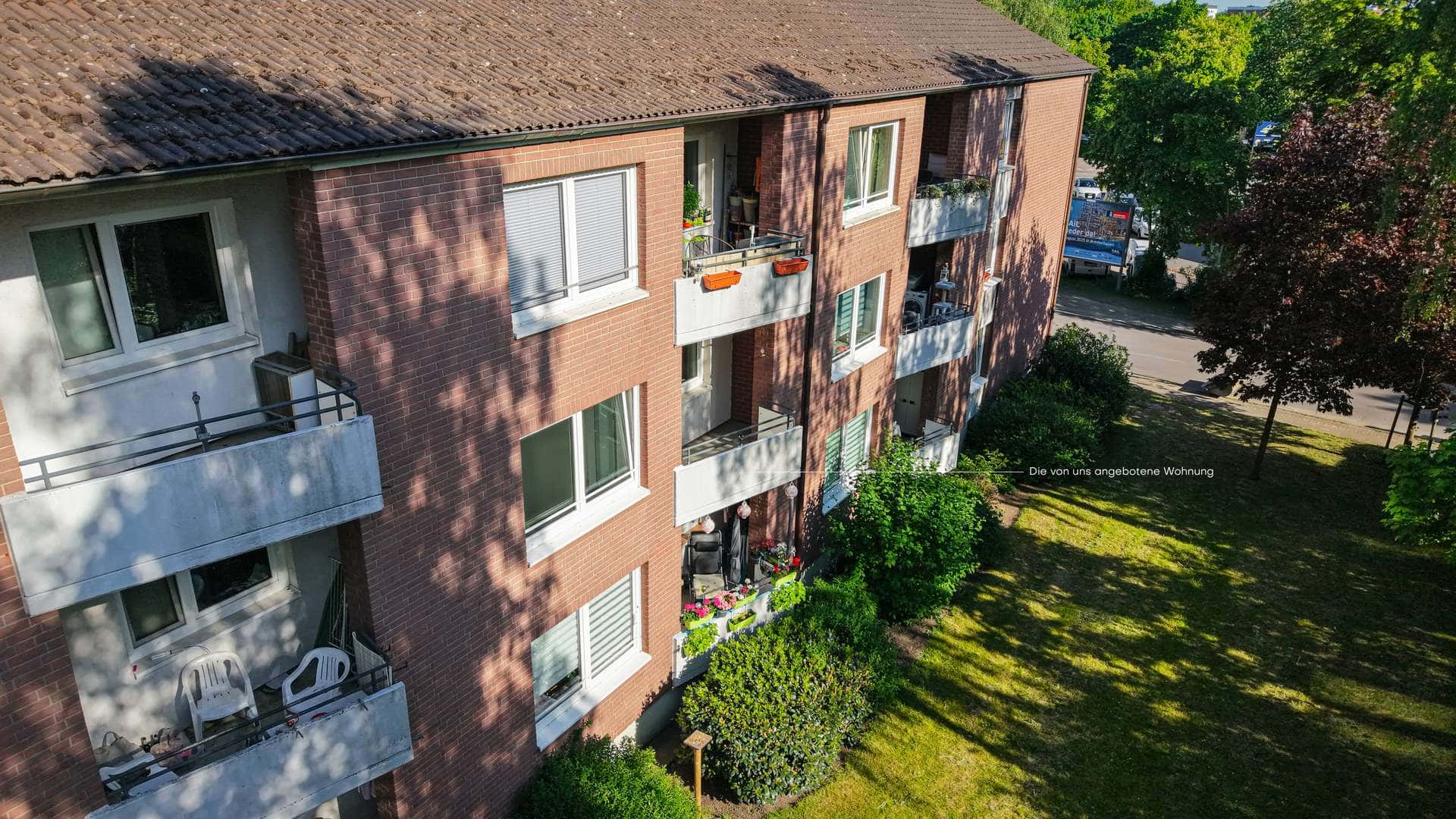 Sonnige Balkonwohnung mit 3 Zimmern – ideal für Eigennutzer oder Investoren